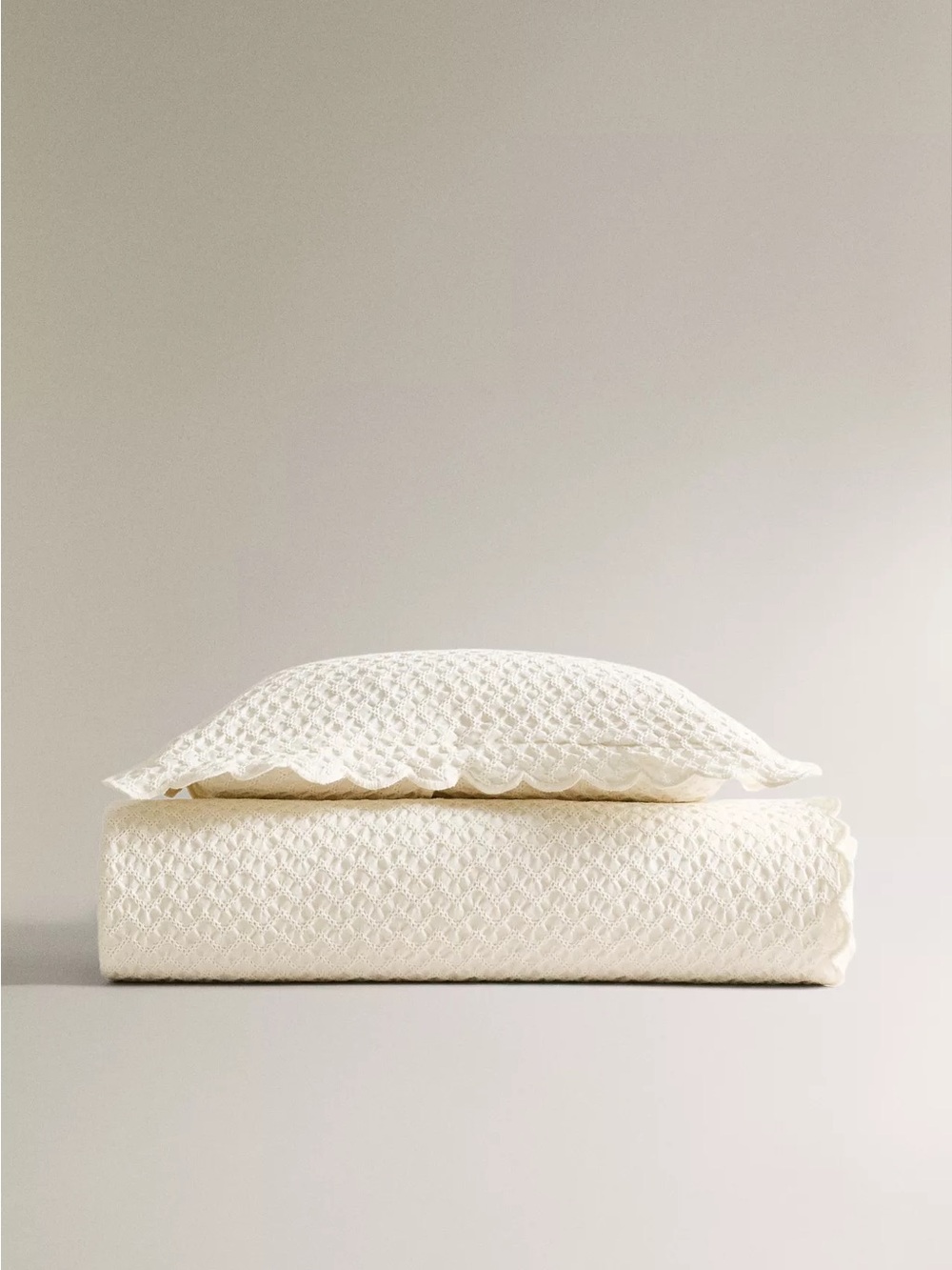 NWT Zara Waffle Baby Blanket (Ecru)